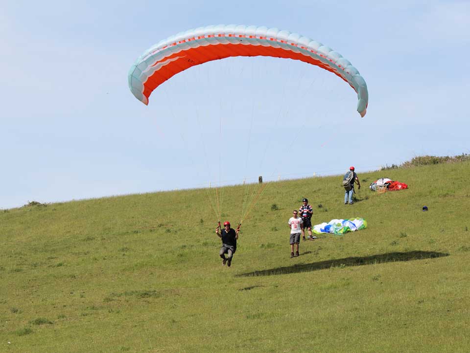 Half way flights on Swyre Hill